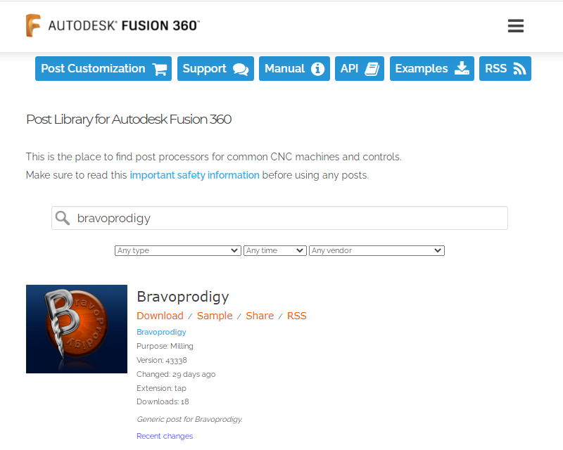 Fusion360後處理器下載